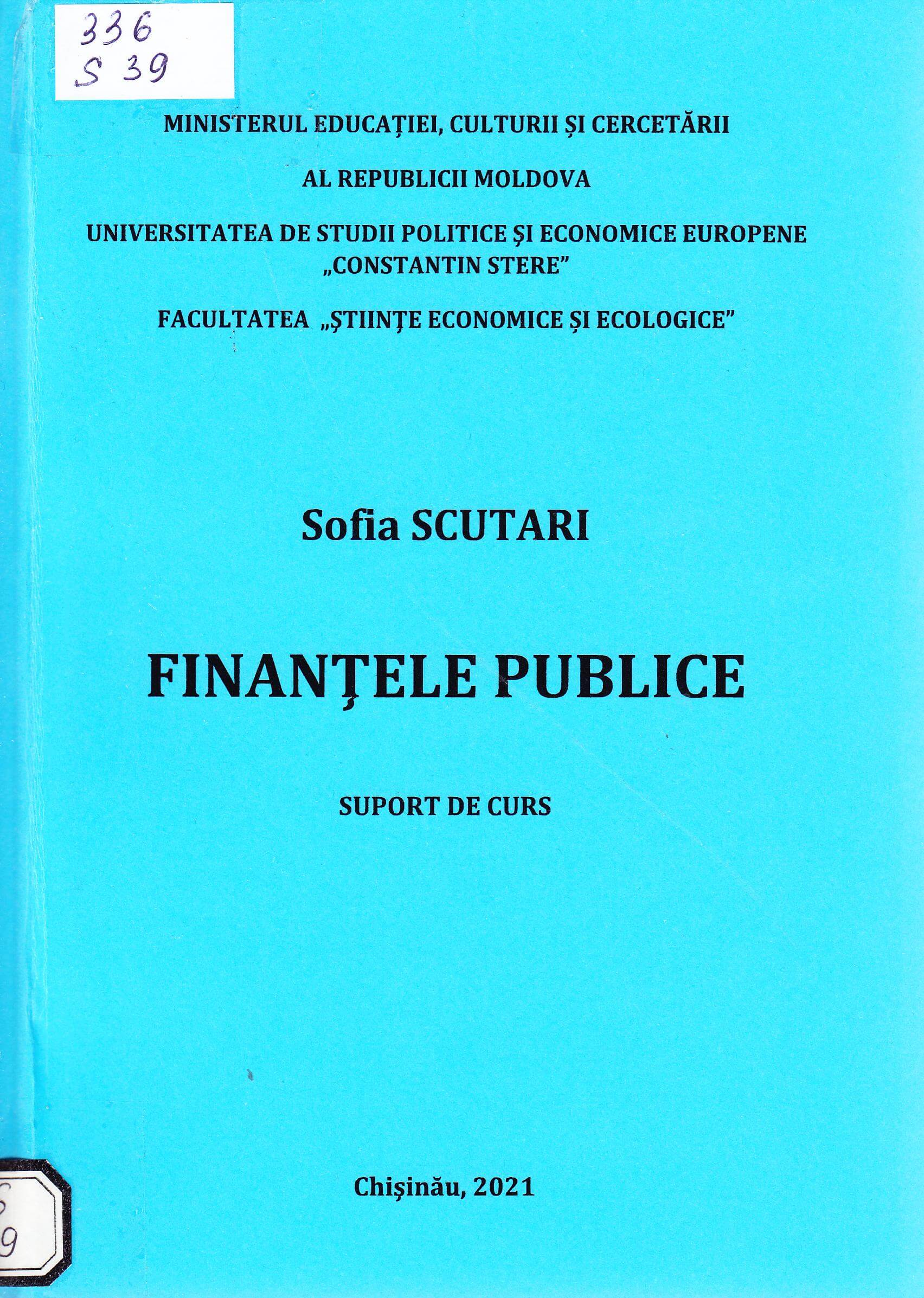 Finanțe publice: suport de curs
